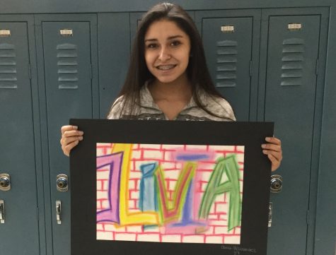 This week for ETC eighth grader Olivia Hernandez discusses her piece entitled Graffiti Art.