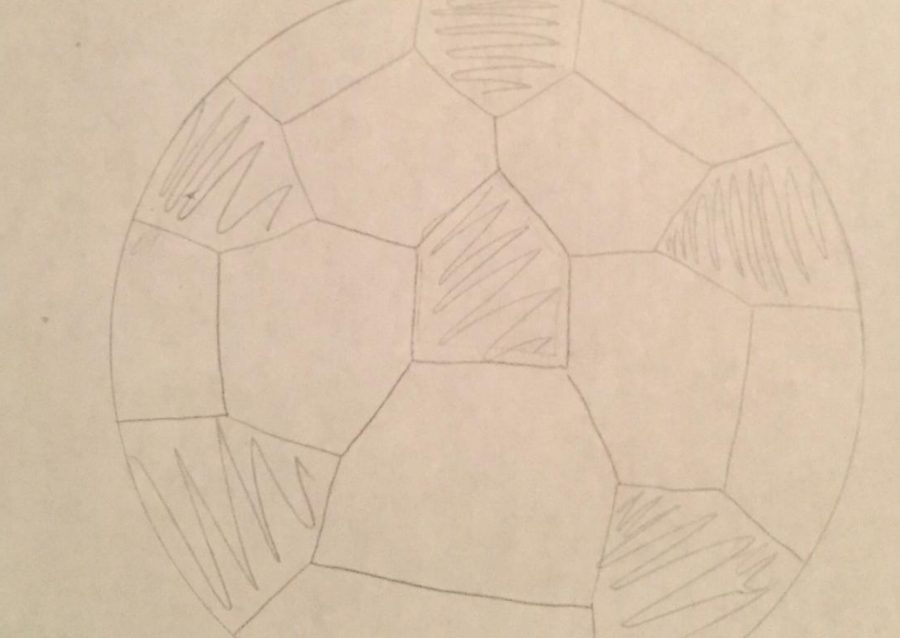 How to draw a soccer ball