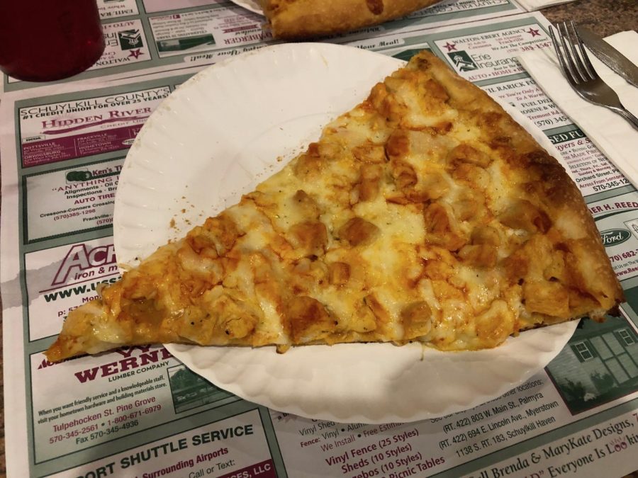 A+fresh+slice+of+Palermos+buffalo+chicken+pizza