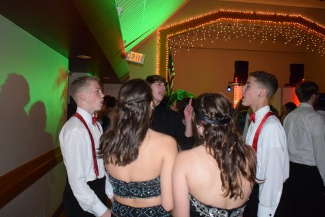 Students attend the yearly Christmas Prom at Hillcrest Hall in Minersville.