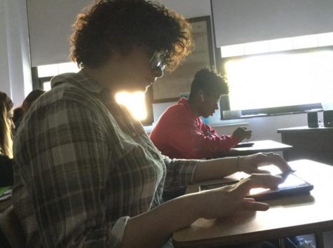 Seniors like Donna Lonnergan have not stopped working just because it's nearing the end of the year. How can they get senioritis when they get to graduate on a Friday! She said,