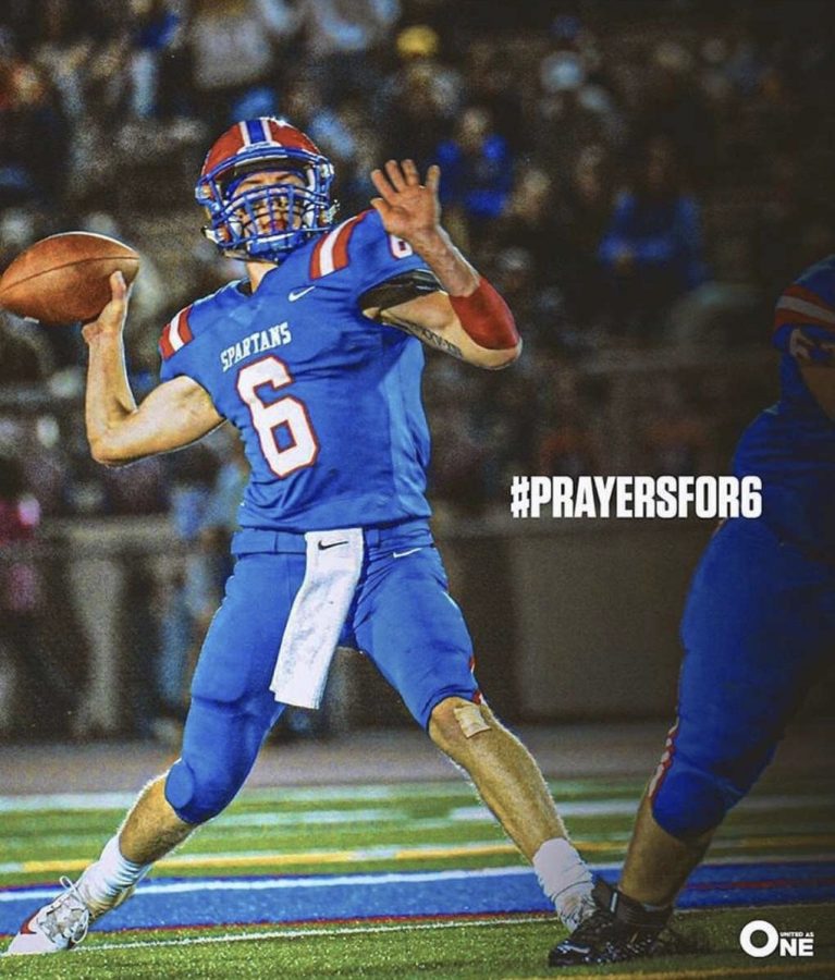  North Schuylkill senior, Jaden Leiby, is throwing the ball to another teammate. During the game on October 25, he was seriously injured making a tackle. Countless thoughts and prayers outpoured from the community in hopes of a speedy recovery. Hashtags like the one pictured above have been circulating throughout social media in support of Jaden. 