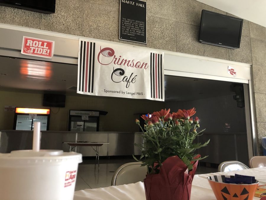 DINE - Lengel students have the opportunity to redeem their Crimson Cash for lunch from a restaurant once per month at the Crimson Cafe pictured here at the top of Martz Hall.