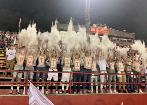 Students in the student section cheered the varsity football team on to victory during the 2020 football season. COVID-19 has turned spectating sports virtual instead of attending in person. “Football Fridays were some of the best nights of my life, I miss going to the games after a long week of school and cheering the team on in the student section. The whole school comes together and we have a great time there. Definitely something I miss about high school,” said graduated student Clayton Demcher.