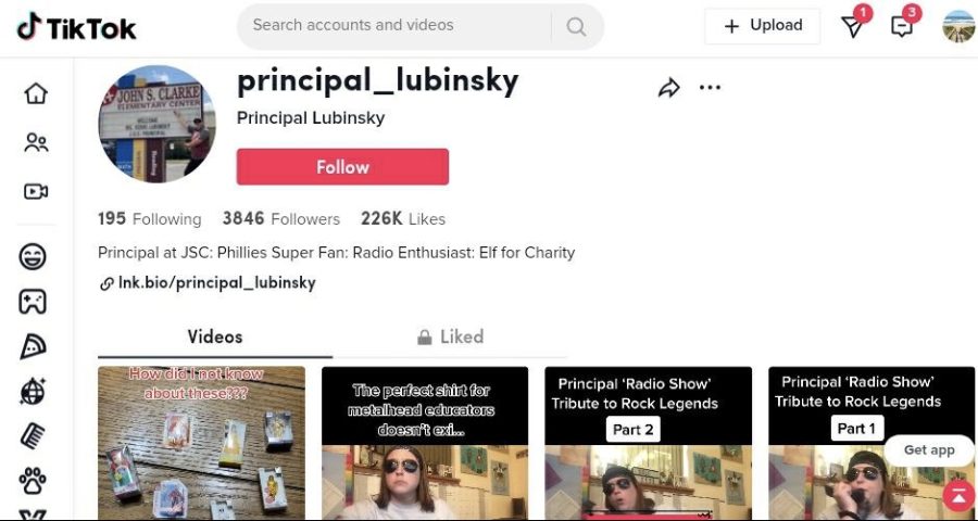 J.S.Cs+new+principal+has+a+tiktok+page+called+principal_lubinsky.+She+has+3846+followers+and+226k+likes.+She+posts+several+different+videos+on+her+page%2C+one+of+the+main+types+is+radio-style+contests+with+the+staff.+