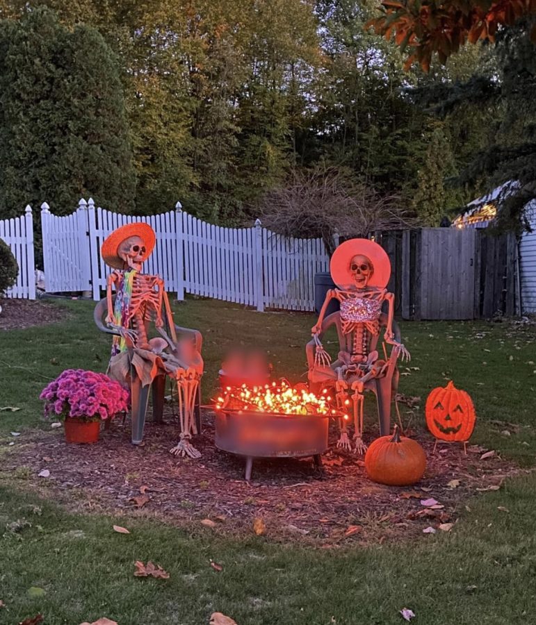  Halloween decorations are popping up everywhere you see. Above, Doreen Blum, of Pottsville decorated her home for the Halloween season. Some people decorate their homes by adding classic elements of Halloween.