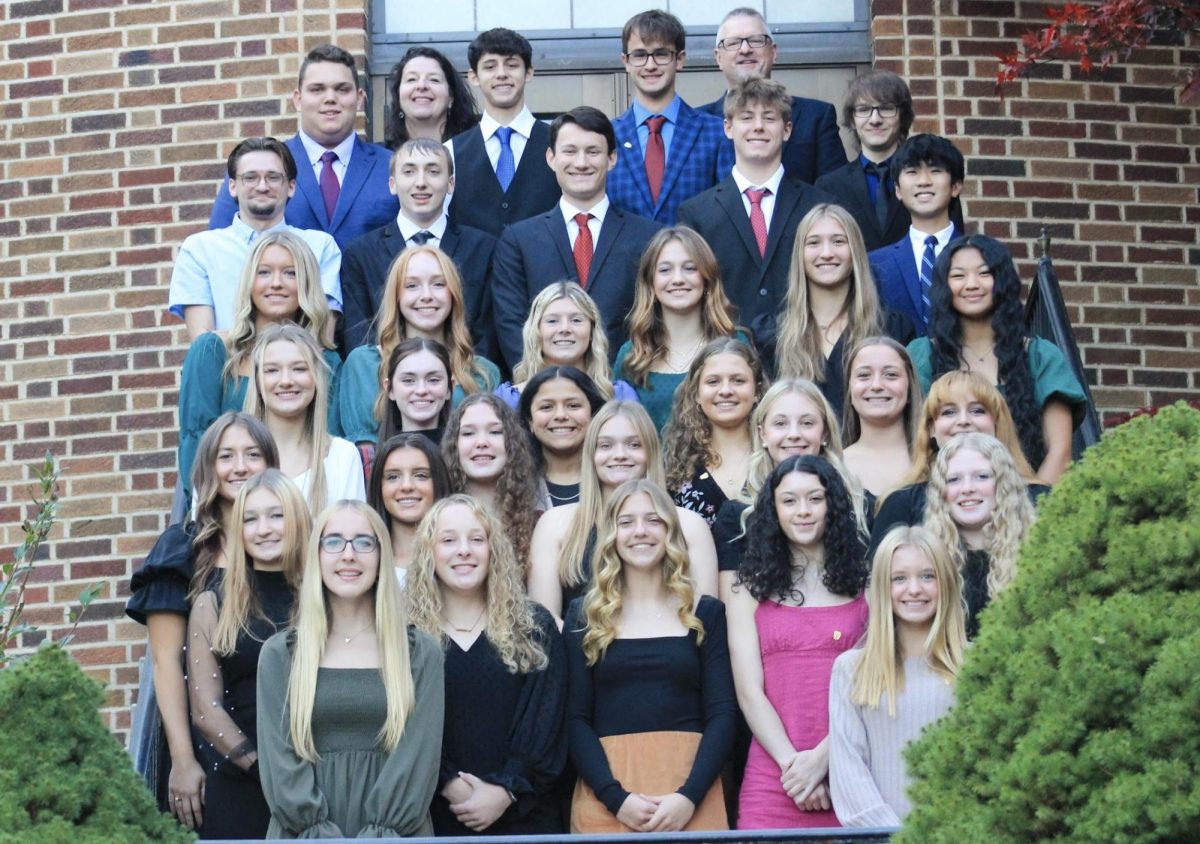 National Honors Society students recognized for being in the top 5% or 10% of their class. Students were ecstatic after being inducted and being able to call themselves one of the smartest in their grade. 