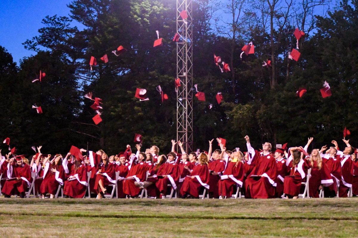 The+Class+of+2023+had+their+graduation+on+May+26%2C+2023.+It+was+held+at+the+Veterans+Memorial+Stadium+at+PAHS.+At+the+end+of+the+ceremony+the+graduates+threw+their+caps+to+celebrate.