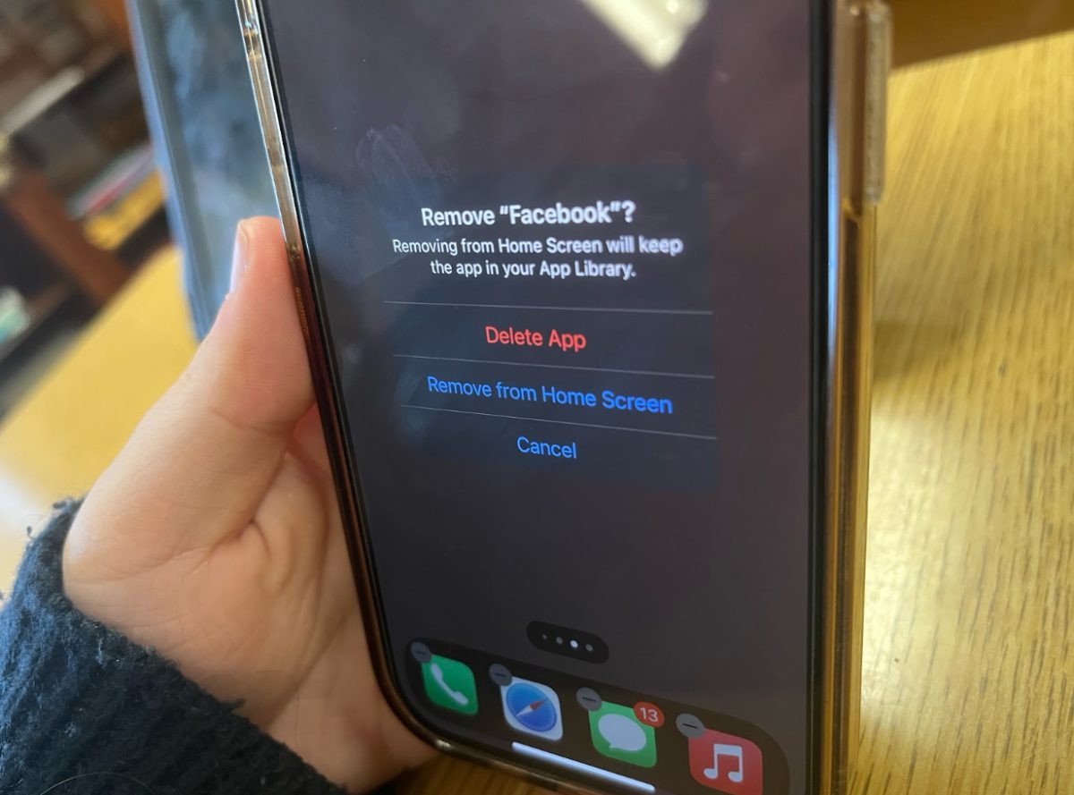Junior Miranda Seiger contemplates deleting Facebook. “I just feel like a lot of people are out of touch on there, it’s not healthy to actively be on the app” says Seiger.