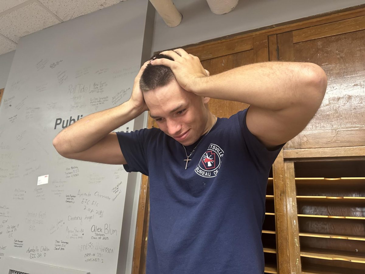 Senior Ryan Galen stressed about an upcoming math test. “Every time I have a math test, I get really anxious and worried about the results because it’s such a hard subject,” Galen said. 
