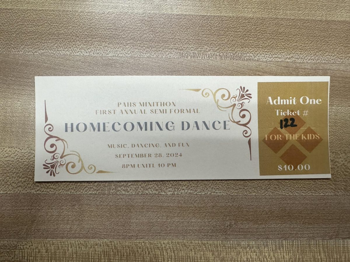 Mini Thon is selling tickets for ten dollars in Mrs. Diehl’s Room. Free tickets will be awarded to select students who participate in Homecoming Spirit Week or the top three candidates for Homecoming Queen and King.
