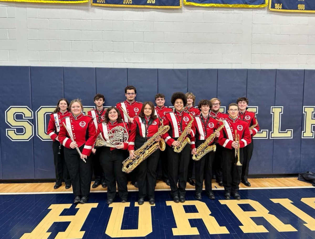 Top Row from Left to Right: Ava Orlowsky (11), Cole Hoak (11), James Murphy (11), Tyler Sibbett (11), Jake Powers (10), Evrett Walters (11), Isaac Seiger (9).
Bottom Row: Emily Steidle (11), Miranda Seiger (11,) Jackie Robinson (11), Autumn Fermaintt (11), Spencer Prestileo (9), and Saul Sanchez (9). 
