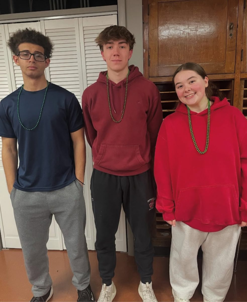 PAHS students wear beads on March 4th, known as Mardi Gras to show spirit. “The celebration was so full of life and joy. The beads were a good touch and it was fun to see everyone throughout the school day.” Senior Elena Holden said. 
