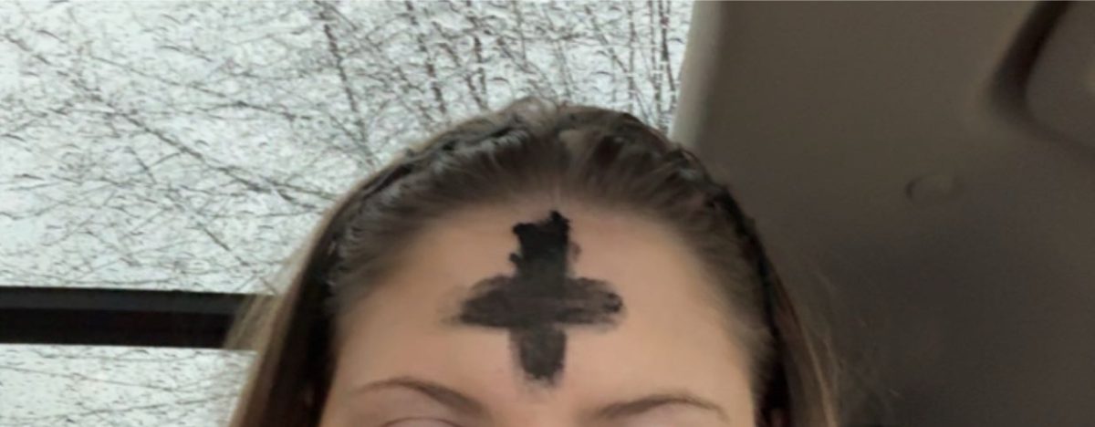 People wear ashes on their foreheads on the Wednesday before Lent begins. “Lent is important to me because it is a time for reflection and personal growth. I enjoy spending this time of year to grow closer to my religion,”  Sophomore Anna Burke said.
